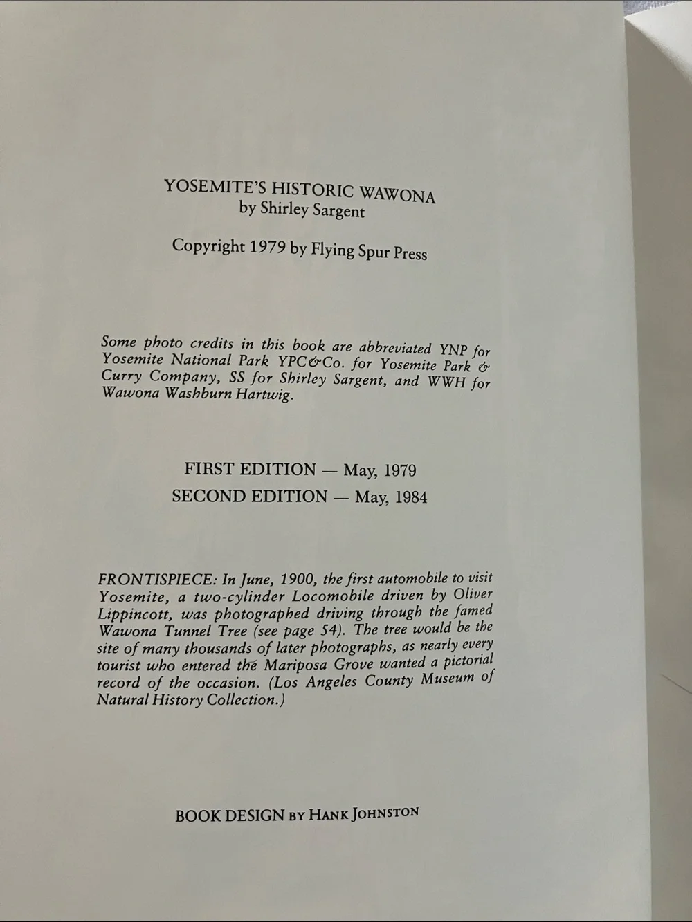 Vintage Yosemite Books